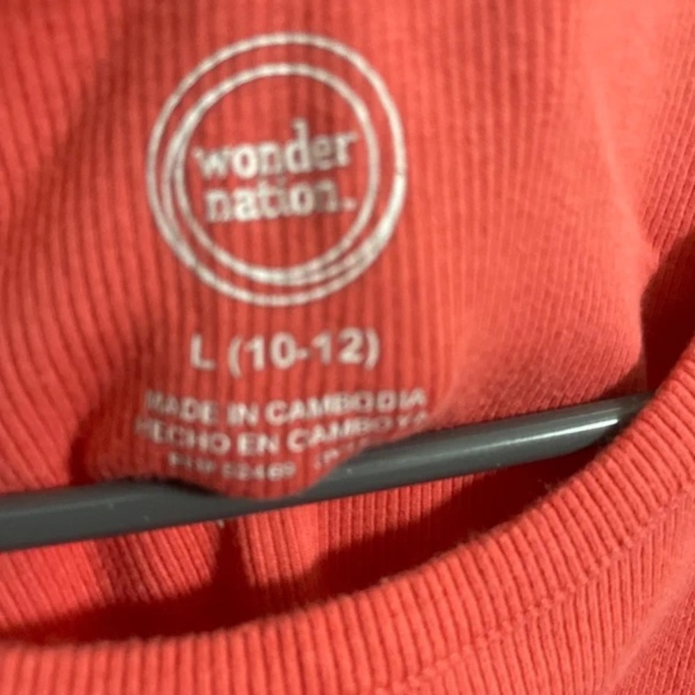 wonder nation Rust Red Ribbed Tank Top - Picture 2 of 2